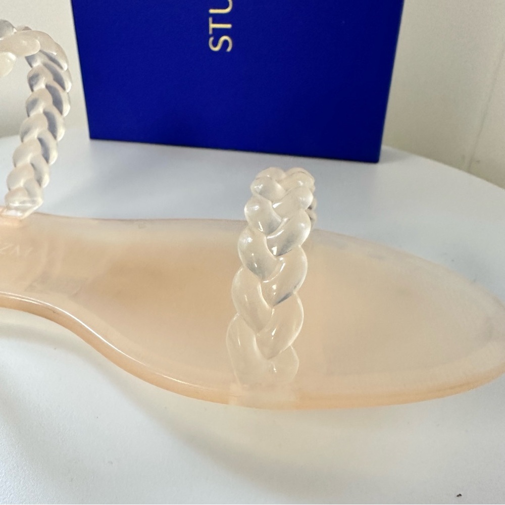 Stuart Weitzman Clear Braided Sandals - Picture 13 of 16